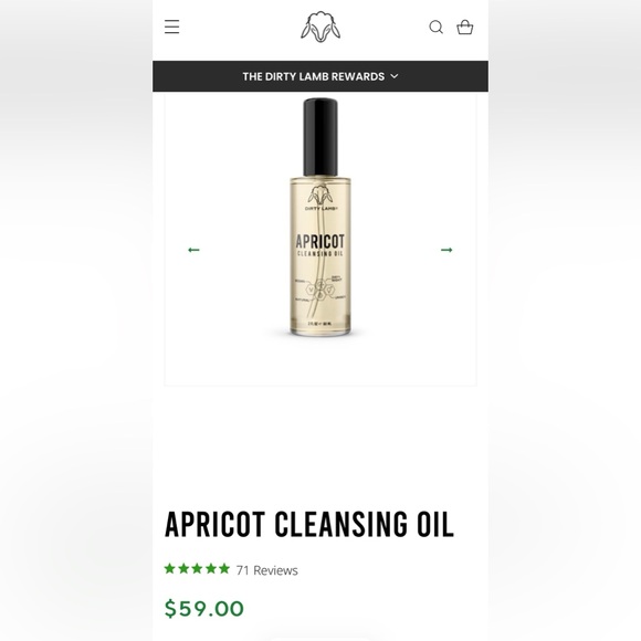 DIRTY LAMB APRICOT CLEANSING OIL - BRAND NEW SEALED! - Picture 2 of 6